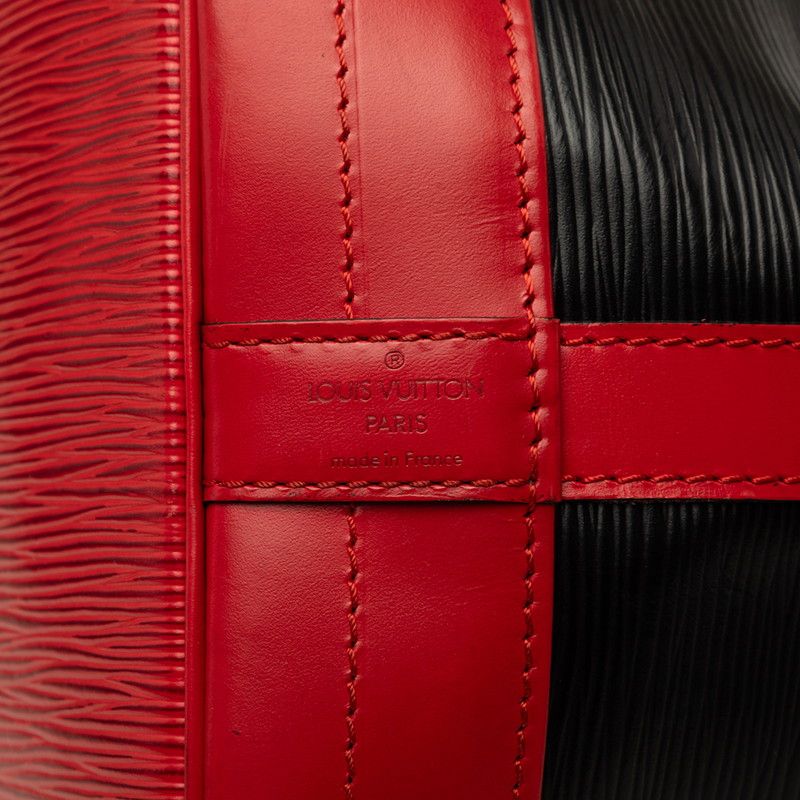 Louis Vuitton Epi Noe Bag Noir Castilian Red Leather — view 7