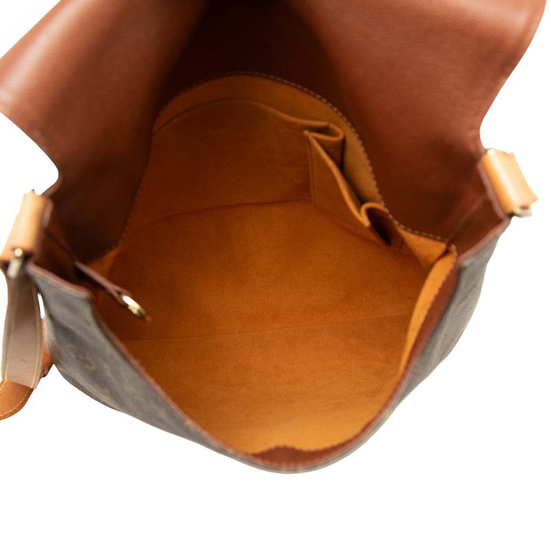 Louis Vuitton Monogram Musette Crossbody Shoulder Bag Brown Leather — view 4