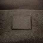 Prada Big Tote Shoulder Bag Charcoal Gray Leather — view 5