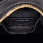 Saint Laurent YSL Logo Vinyl Crossbody Chain Shoulder Bag Black Leather — view 6