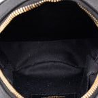 Saint Laurent YSL Logo Vinyl Crossbody Chain Shoulder Bag Black Leather — view 4