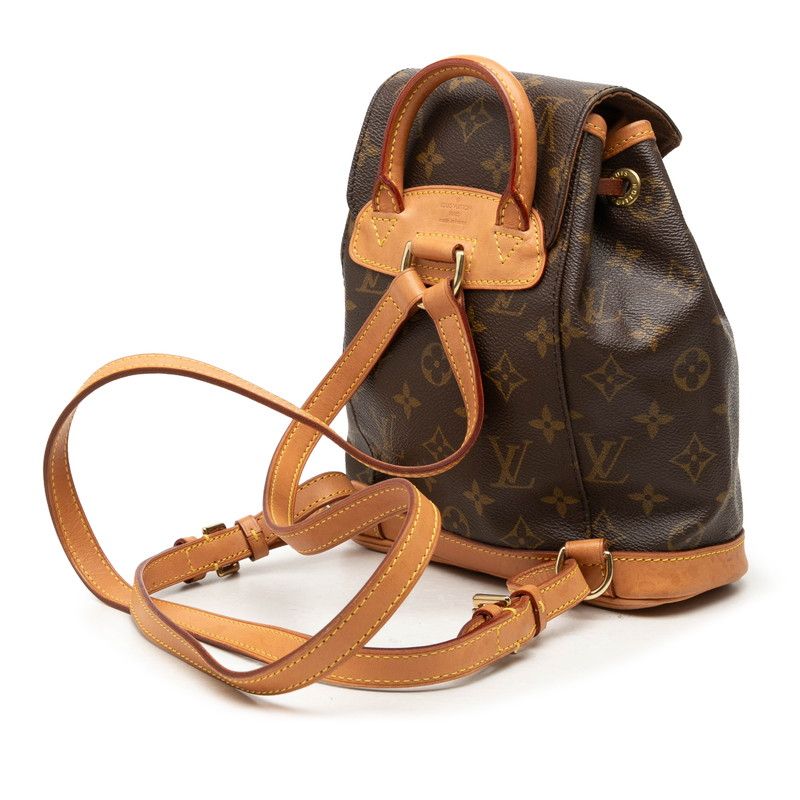 Louis Vuitton Monogram Mini Montsouris Backpack Brown Leather — view 2