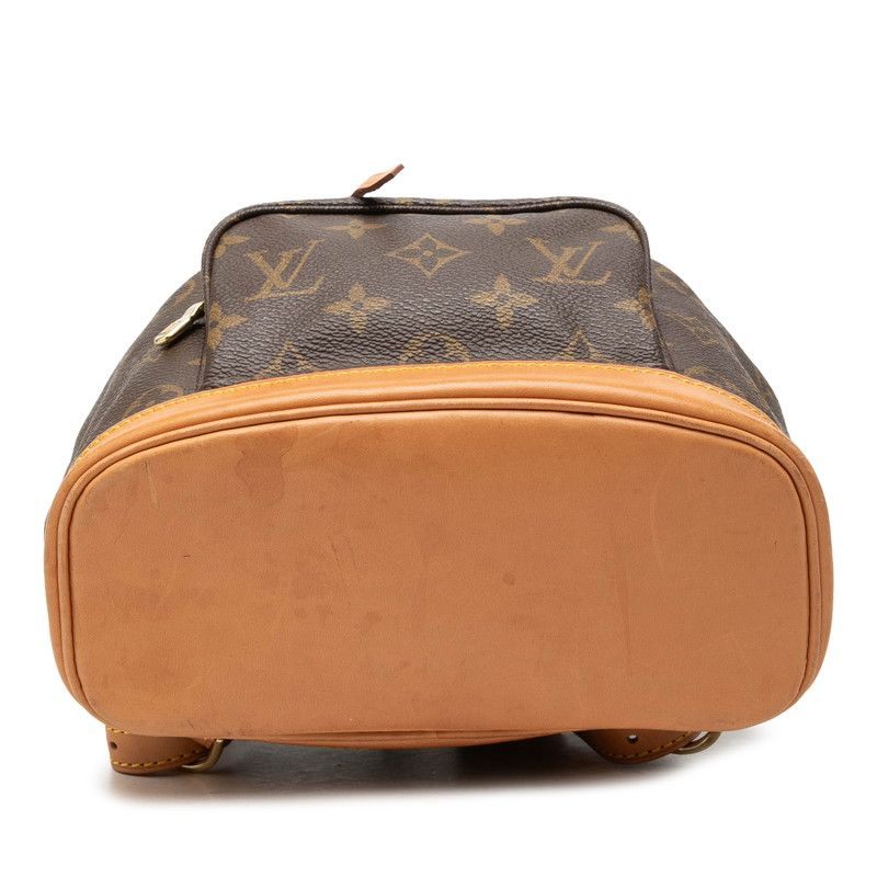 Louis Vuitton Monogram Mini Montsouris Backpack Brown Leather — view 3