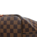 Louis Vuitton Damier Karakoram Neverfull MM Tote Shoulder Bag Brown Leather — view 6