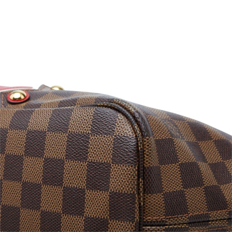 Louis Vuitton Damier Karakoram Neverfull MM Tote Shoulder Bag Brown Leather — view 4
