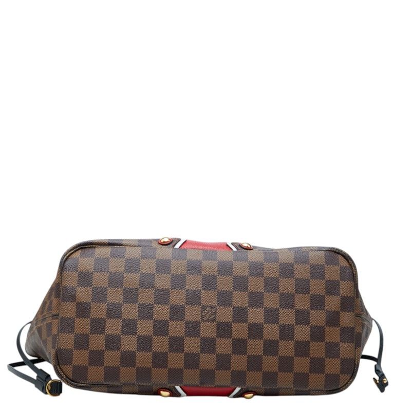 Louis Vuitton Damier Karakoram Neverfull MM Tote Shoulder Bag Brown Leather — view 3