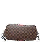 Louis Vuitton Damier Karakoram Neverfull MM Tote Shoulder Bag Brown Leather — view 3
