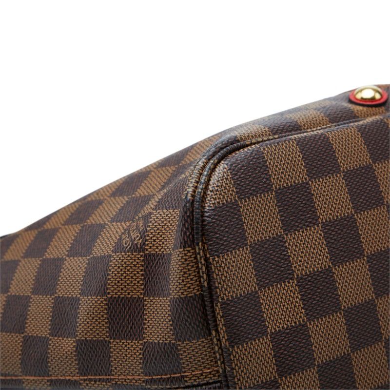 Louis Vuitton Damier Karakoram Neverfull MM Tote Shoulder Bag Brown Leather — view 7