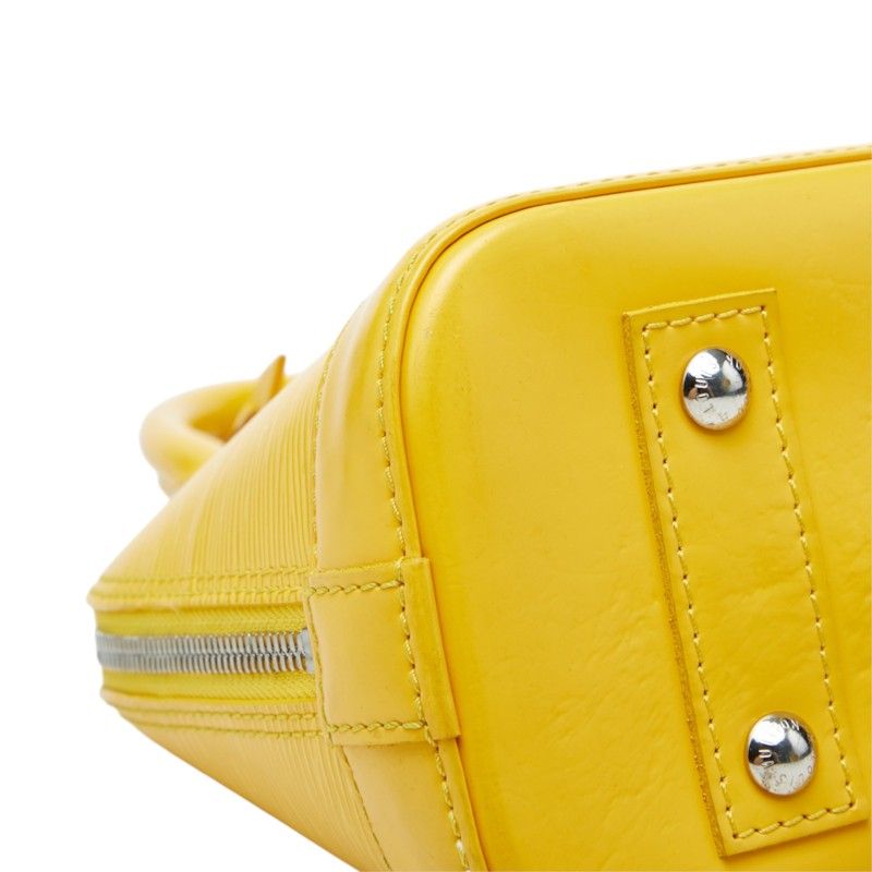 Louis Vuitton Epi Alma BB 2-Way Shoulder Bag Citron Yellow Leather — view 5