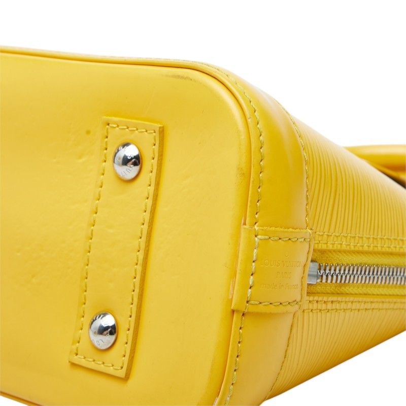 Louis Vuitton Epi Alma BB 2-Way Shoulder Bag Citron Yellow Leather — view 4