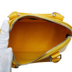 Louis Vuitton Epi Alma BB 2-Way Shoulder Bag Citron Yellow Leather — view 8