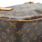 Louis Vuitton Monogram Cite GM Shoulder Bag Brown Leather — view 6