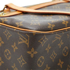 Louis Vuitton Monogram Cite GM Shoulder Bag Brown Leather — view 8