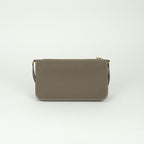 Hermes Zipengo to Go Shoulder Bag Evercolor Etoupe Gray Gold Pouch Clutch — view 3