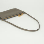 Hermes Zipengo to Go Shoulder Bag Evercolor Etoupe Gray Gold Pouch Clutch — view 4