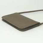 Hermes Zipengo to Go Shoulder Bag Evercolor Etoupe Gray Gold Pouch Clutch — view 5