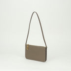 Hermes Zipengo to Go Shoulder Bag Evercolor Etoupe Gray Gold Pouch Clutch — view 2