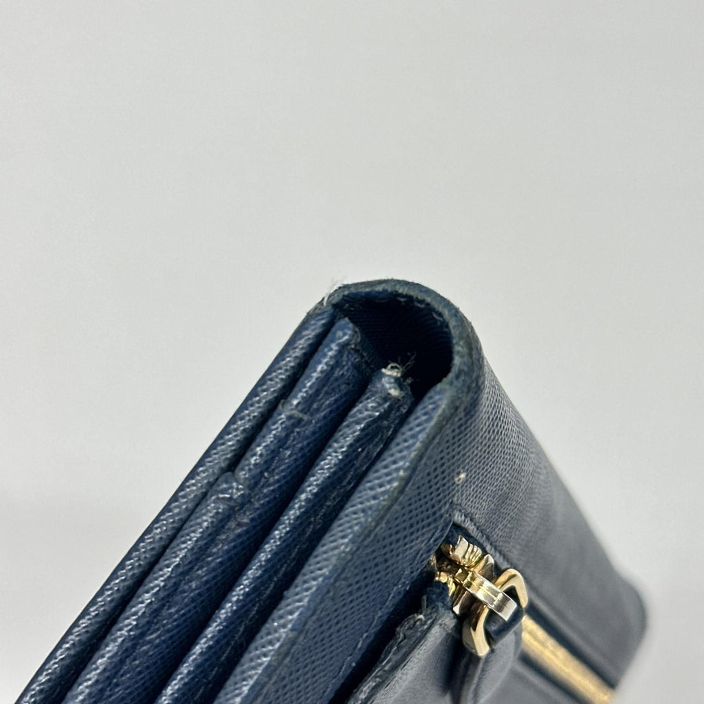 Prada Wallet Signs of Use Corner Blue — view 6