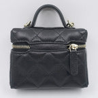 Chanel Bag Charm Classic Mini Quilted Grained Calfskin — view 3
