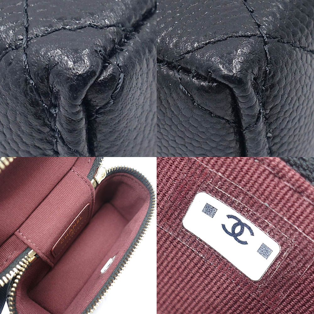 Chanel Bag Charm Classic Mini Quilted Grained Calfskin — view 6