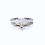 Chanel CC Logo Earrings 08A Stamp Metal Rhinestone Silver — view 7