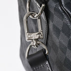 Louis Vuitton Keepall Bandouliere 55 Boston Bag Damier Graphite Black — view 6