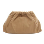 Bottega Veneta the Pouch Clutch Leather Solid Beige