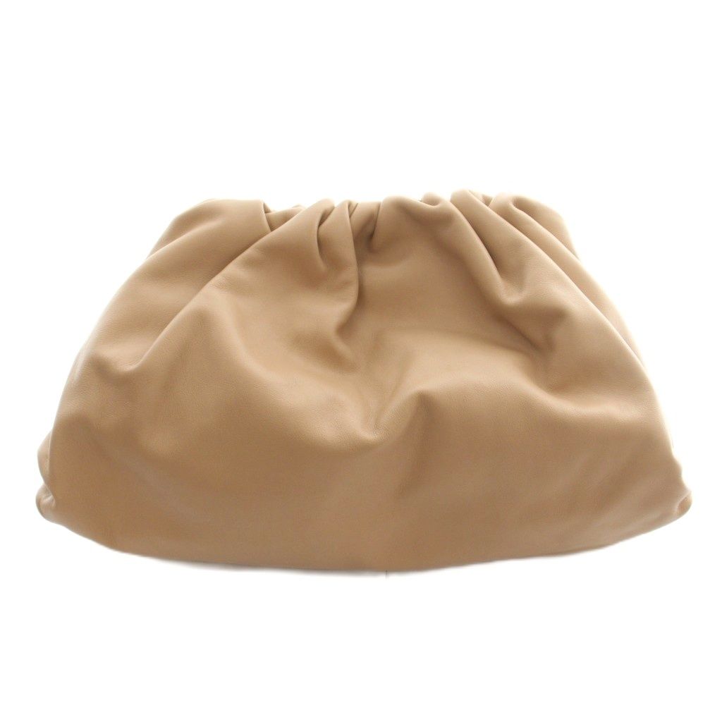 Bottega Veneta the Pouch Clutch Leather Solid Beige — view 3
