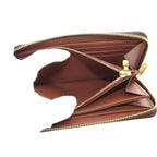 Louis Vuitton Zippy Wallet Zip Around Coin Purse Monogram Pattern Brown — view 6