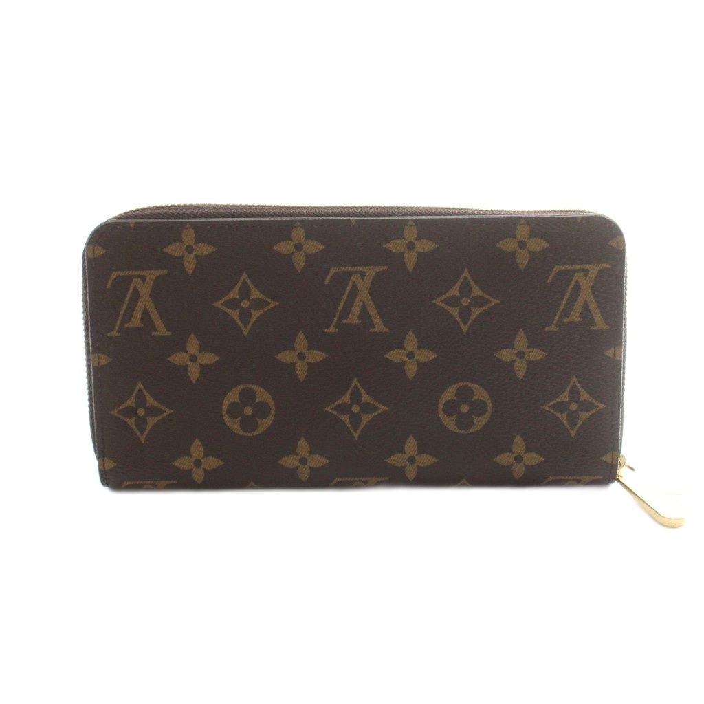 Louis Vuitton Zippy Wallet Zip Around Coin Purse Monogram Pattern Brown — view 2