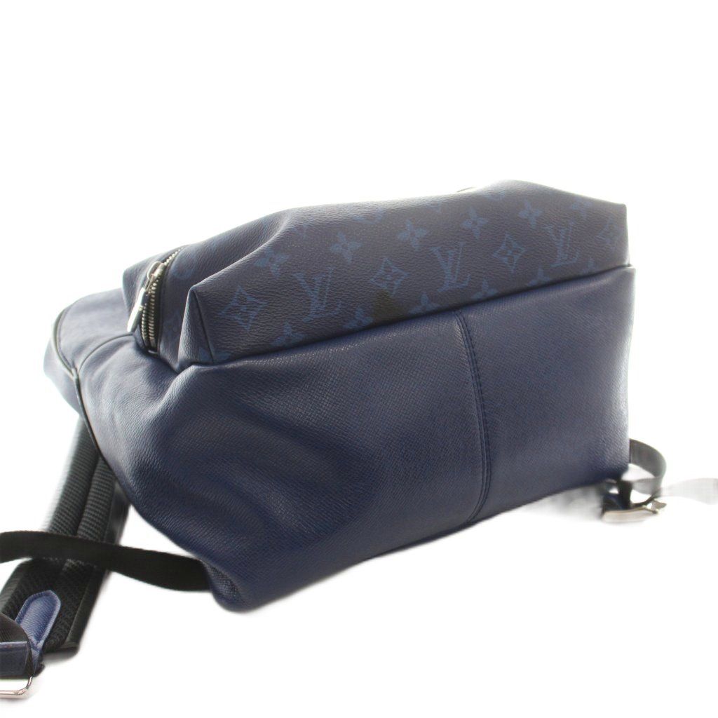 Louis Vuitton Taigarama Discovery Backpack Leather Monogram Canvas Logo Blue — view 6
