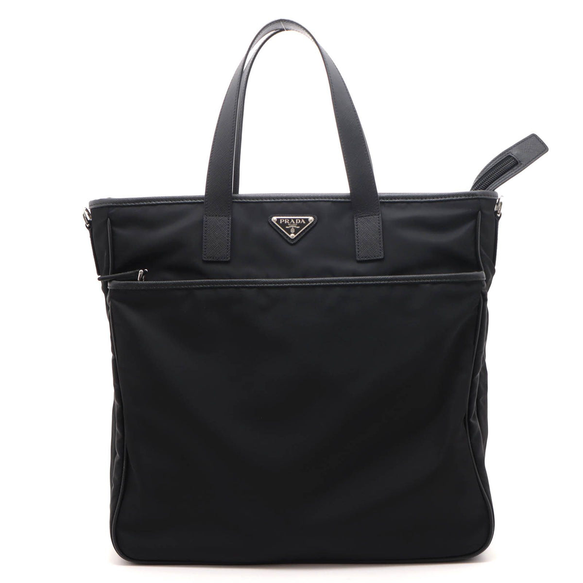 Prada Re-Nylon 2-Way Black Nylon Saffiano Tote Bag