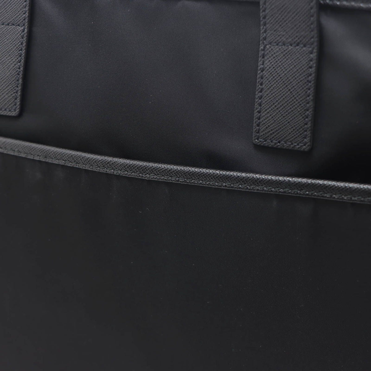 Prada Re-Nylon 2-Way Black Nylon Saffiano Tote Bag — view 5