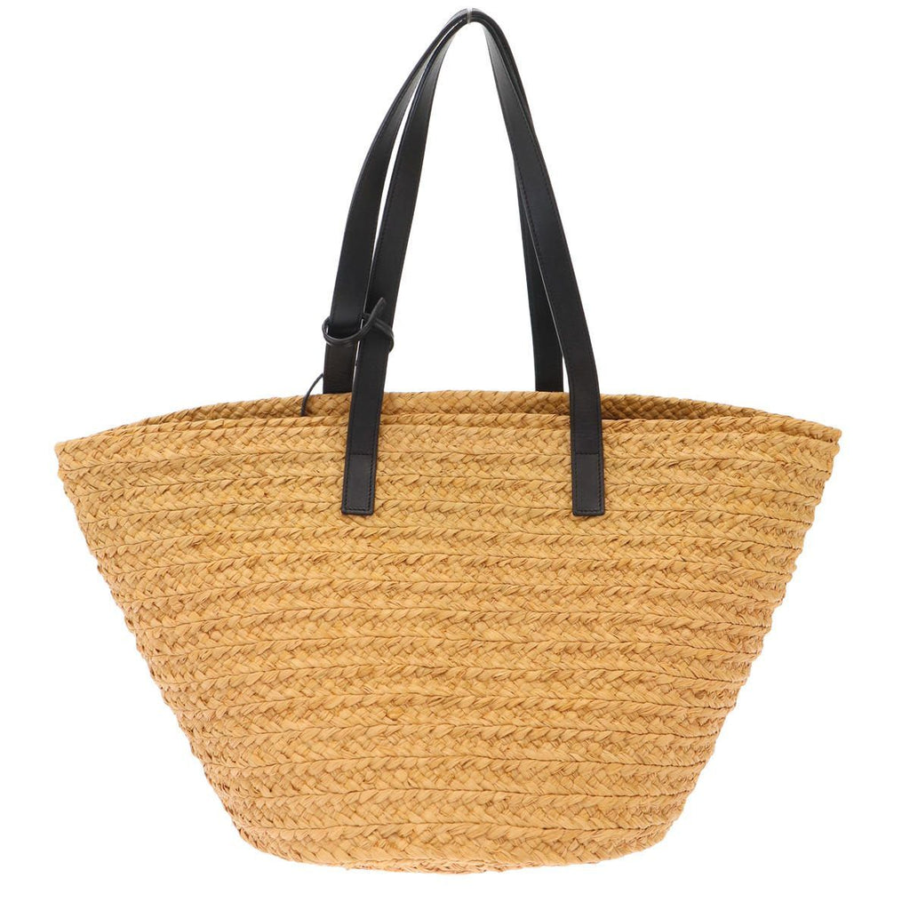 Saint Laurent Paris Panier Medium Basket Tote Bag Beige Black — view 2