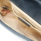 Gucci GG Marmont Small Leather Shoulder Bag Black — view 6