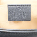 Gucci GG Marmont Small Leather Shoulder Bag Black — view 5