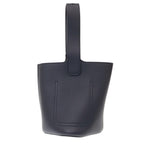 Loewe Pebble Bucket Leather Shoulder Bag Navy — view 2
