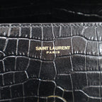 Saint Laurent Paris Cassandre Cassandra Mini Croco Embossed Top Handle — view 5