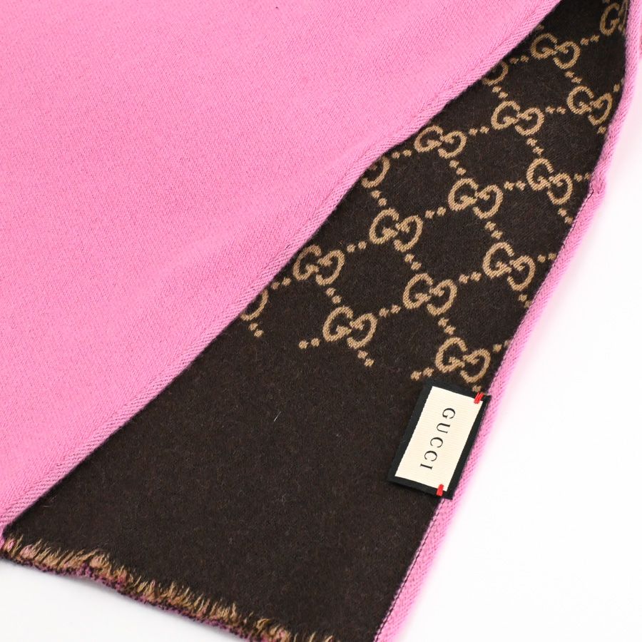 Gucci Scarf Reversible Pink — view 2