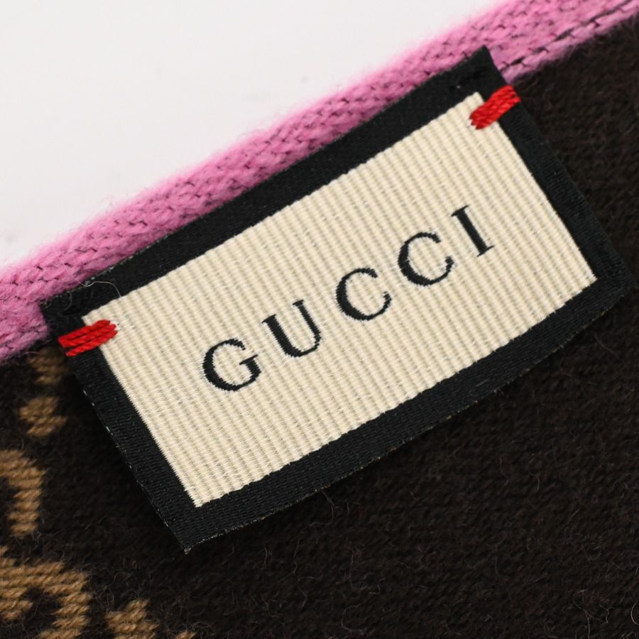 Gucci Scarf Reversible Pink — view 6