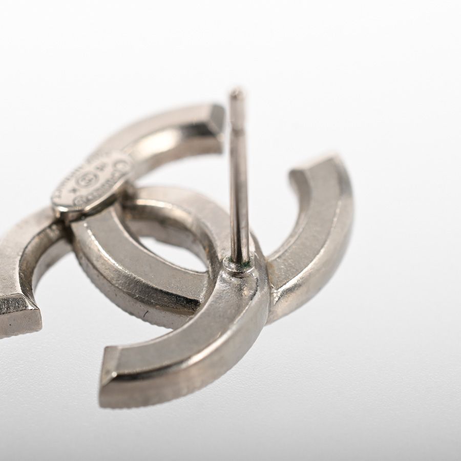 Chanel Earrings Silver — view 6