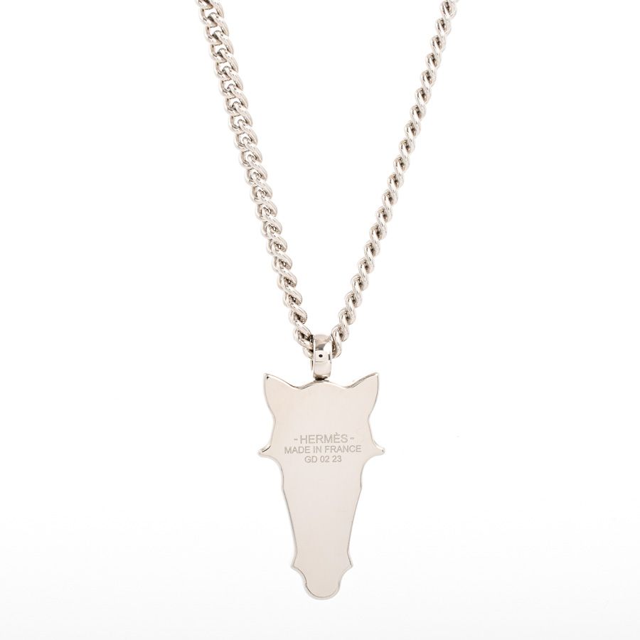 Hermes Necklace Destrier Silver — view 4