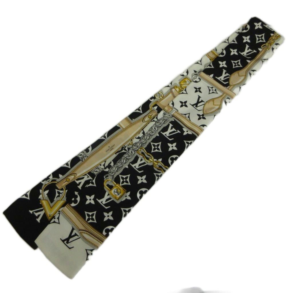 Louis Vuitton Bandeau Monogram Confidential Scarf Bandana Silk All Over Print — view 2