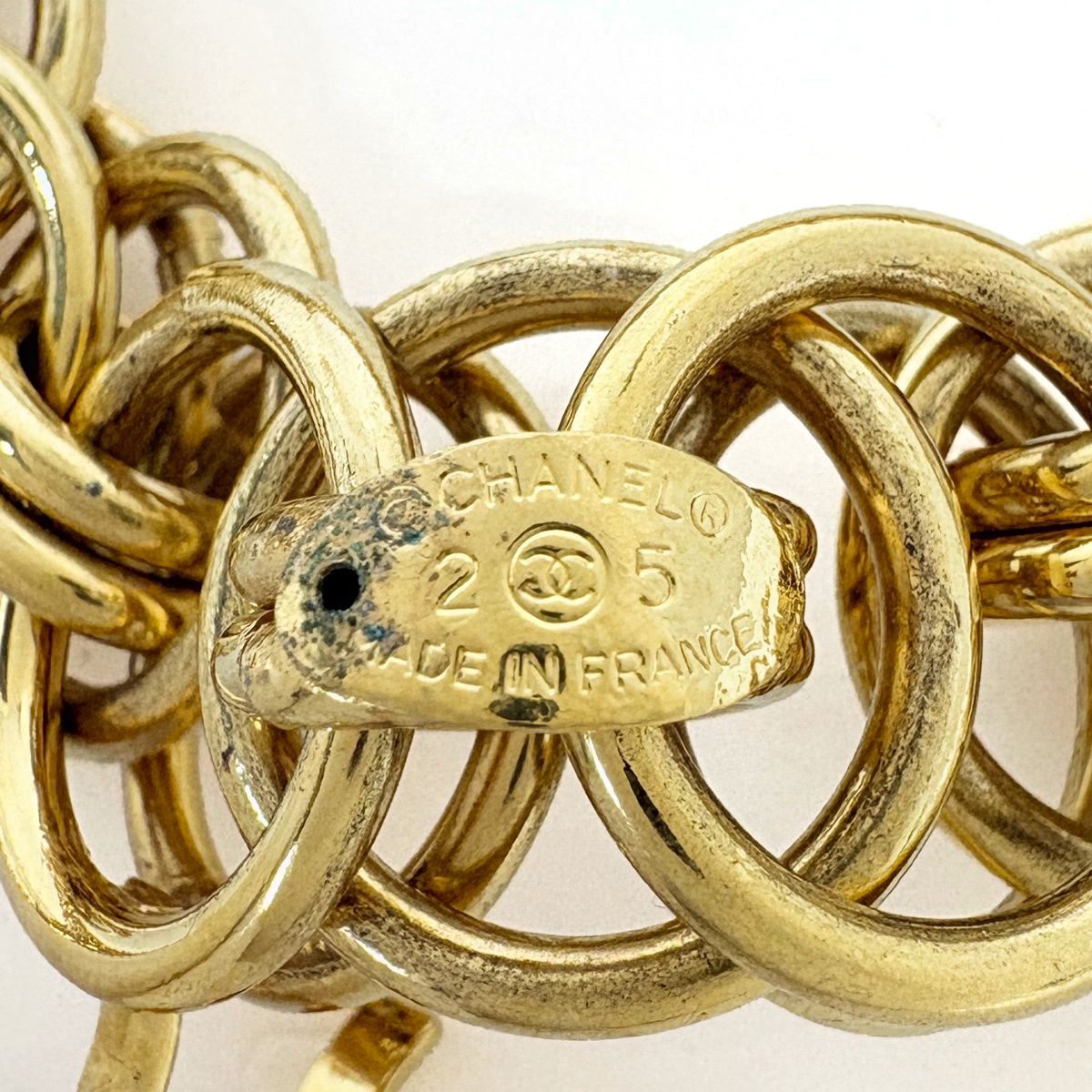 Chanel Belt CC Logo Chain Gold Plated — view 5