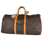Louis Vuitton Keepall 55 Boston Bag Monogram Brown