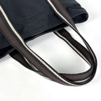 Hermes Troca Horizontal MM Tote Bag Canvas Black — view 7