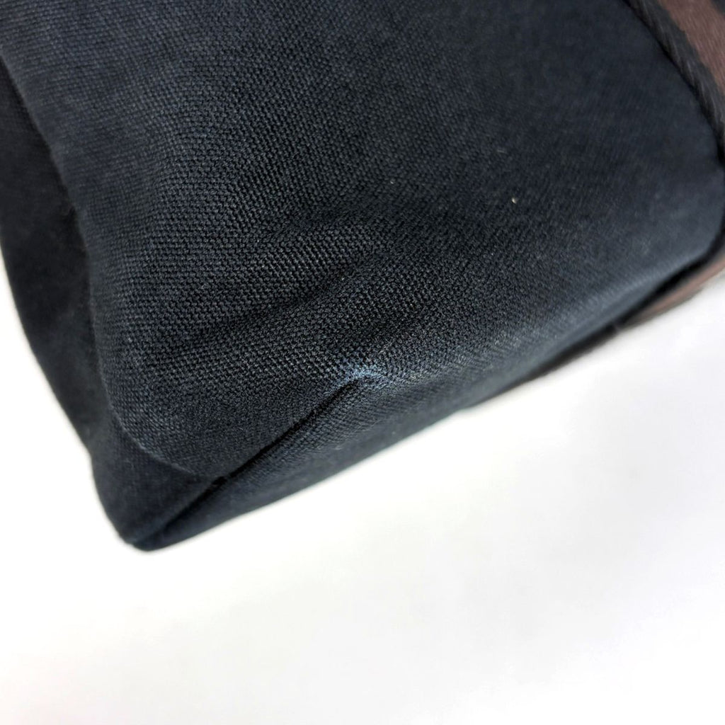 Hermes Troca Horizontal MM Tote Bag Canvas Black — view 3