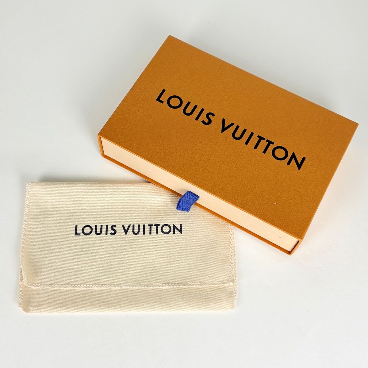Louis Vuitton Coin Card Holder Purse Case Taurillon Blue White Yellow — view 7