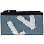Louis Vuitton Coin Card Holder Purse Case Taurillon Blue White Yellow