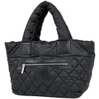 Chanel Tote Bag Coco Cocoon Small CC Logo Nylon Black